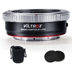 Viltrox EF-L Electronic AF Auto Focus Lens Mount Adapter Compatible with Canon EF/EF-S Lens to L Mount Camera Leica SL SL2/Panasonic S1 S1R S1H/Sigma fp