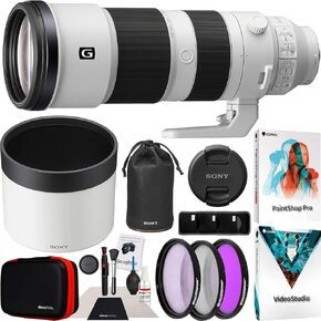 Sony FE 200-600mm F5.6-6.3 G OSS Lens Full Frame Super Telephoto Zoom SEL200600G Professional Lens Bundle with UV FLD CPL Filter Kit + Premium Photography Pro Kit and Deco Gear Accessories Set in Saudi Arabia
