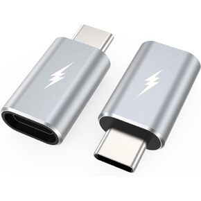 WishDirect Lightning to USB C Adapter, 2 Pack Lightning Female to Type C Male Adapter for iPhone 15 Series/iPad/Samsung/Google and More Type C Devices, Support Fast Charging and Data Sync, Not OTG in Kuwait