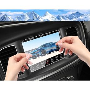 DSDFGH for 2011-2023 Dodge Charger Screen Protector 8.4 Inch Touchscreen Charger Scat Pack Screen Protector Uconnect 7TH Gen Sedan SRT Hellcat 392 GT Daytona HD Tempered Glass Anti-Scratch in Kuwait