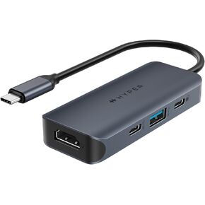 HyperDrive Next 6 Port USB-C Hub, Portable Travel Essentials and Connectivity Solution for Creators, Video Editors, Photographers, and More
