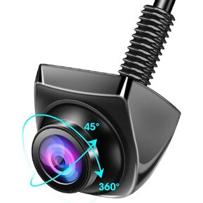 【360°Rotatable】 Backup Camera for Car Truck AHD 720P Back Up Camera for Cars RV Front Rear View Reverse Camera Super Night Vision IP69K Waterproof Parking Assist Universal 170° Wide Angle12V-24V
