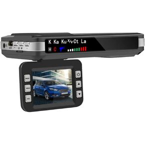 2.0'' Dash Cam,2 in 1 Car DVR Camera Dashboard Cam Voice Prompt Radar Detector 1080P Video Recorder Night Vision WDR G-Sensor,16gb in Saudi Arabia