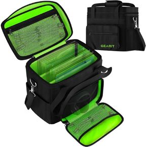 حقيبة حمل تسجيلات الفينيل من GearIT لألبومات LP مقاس 12 بوصة. تناسب 60 سجلًا لموسيقى DJ وتخزين الفينيل، وجيوب بسحاب وشبكية، وتتضمن حزام كتف in Kuwait