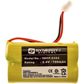 Synergy Digital Cordless Phone Batteries, Compatible with V-tech BT175242, BT275242, 29-015003-001-000 Cordless Phone Batteries (NI-CD, 2.4V, 700 mAh), Set of 4