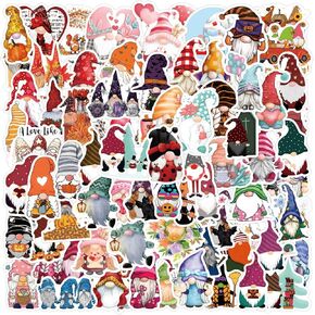 120PCS Gnome Stickers Christmas Stickers Funny Stickers Scrapbook Stickers Vinyl Waterproof Stickers for Laptop,Bumper,Skateboard,Water Bottles,Computer,Phone, for Kids,Teens,Adult in Kuwait