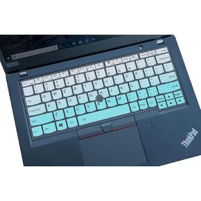 Keyboard Cover for Lenovo Thinkpad X13 & L13 Gen 3 2 1 & L13 Gen 4, Thinkpad X13 Yoga & L13 Yoga Gen 3 2 1 & L13 Yoga Gen 4, ThinkPad X390 X395 Laptop, Thinkpad L13 Gen 4 Keyboard Skin - Gradual Mint