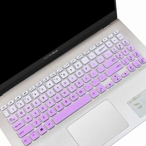 Keyboard Cover for ASUS VivoBook F512DA F512FA F512JA X512FA X512DA X515JA / ASUS VivoBook S512 S530UA S530FA Keyboard Cover Skin, ASUS VivoBook 15.6 inch Laptop Accessories, Black