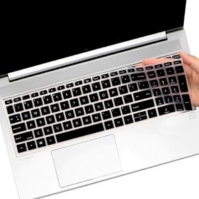 غطاء لوحة المفاتيح لجهاز 15.6 بوصة HP ProBook 450 455 650 G8 G9 G10 2023 2022 2021 كمبيوتر محمول/HP Zbook Power G8 G9 15.6 بوصة غطاء حماية للوحة المفاتيح (لا يناسب ProBook 450 455 650 G6 G7) - شفاف