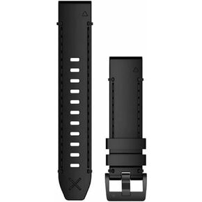 أحزمة ساعة Garmin QuickFit® 22 - حزام جلد Horween® الأصلي - أسود in Kuwait