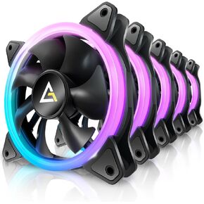 مراوح Antec RGB، مراوح الكمبيوتر الشخصي، مراوح RGB مقاس 120 مم، 3 مجموعات من مراوح الهيكل مقاس 120 مم، مراوح الحالة، مراوح RGB ذات 3 سنون 5 فولت مع وحدة تحكم، مزامنة MOBO مع 5 فولت 3 سنون، مراوح RGB من سلسلة نيون in Kuwait