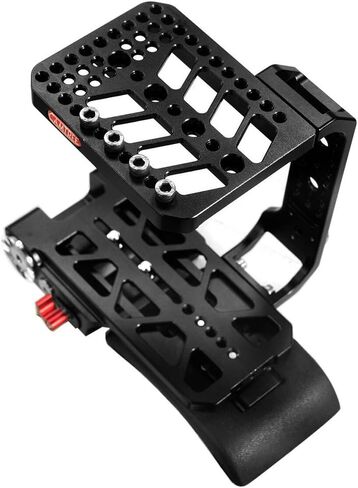 قفص كاميرا CAMTREE Blackmagic Ursa Mini CNC لحامل حامل ثلاثي القوائم ، وسادة كتف مريحة مع قضبان سكك، Rosette ARM لالتقاط فيديو سلس (CHBMUMC) in Kuwait