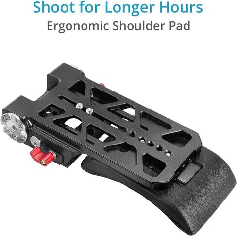 قفص كاميرا CAMTREE Blackmagic Ursa Mini CNC لحامل حامل ثلاثي القوائم ، وسادة كتف مريحة مع قضبان سكك، Rosette ARM لالتقاط فيديو سلس (CHBMUMC) in Kuwait