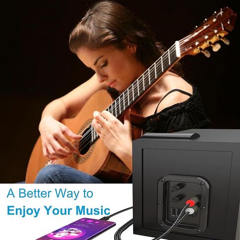 [معتمد من Apple MFi] محول صوت كابل Lightning إلى RCA، سلك Aux مقسم Y ذكر 2 متوافق مع iPhone، والكمبيوتر اللوحي، والمسرح المنزلي، وDVD، ومكبر الصوت، ومكبر الصوت، وستيريو السيارة (3.9 قدم) in Kuwait