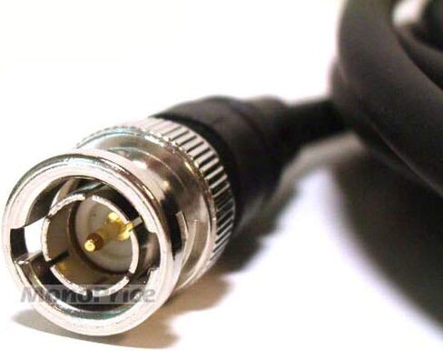 Monoprice Audio/Video Coaxial Cable - 75 Feet - Black | RG-59U BNC Male/ BNC Male, 75ohm in Kuwait