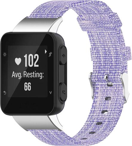 FitTurn Woven Nylon Strap Compatible with Garmin Forerunner 35/ Forerunner 30 Replacement Band with Adjustable Strap Watch Band Fitness Strap Bracelet Wristband for Forerunner 35/30 watch in Kuwait