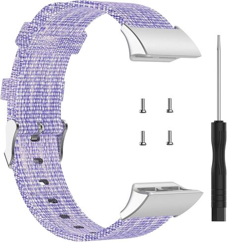 FitTurn Woven Nylon Strap Compatible with Garmin Forerunner 35/ Forerunner 30 Replacement Band with Adjustable Strap Watch Band Fitness Strap Bracelet Wristband for Forerunner 35/30 watch in Kuwait