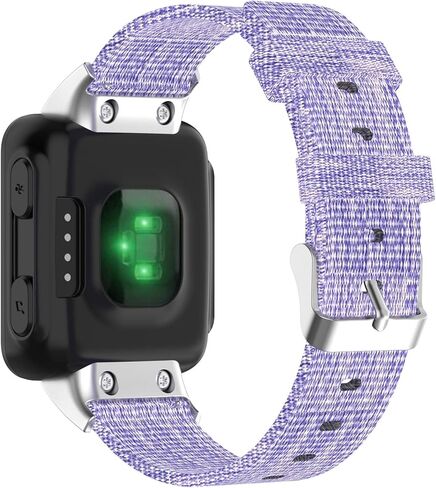FitTurn Woven Nylon Strap Compatible with Garmin Forerunner 35/ Forerunner 30 Replacement Band with Adjustable Strap Watch Band Fitness Strap Bracelet Wristband for Forerunner 35/30 watch in Kuwait