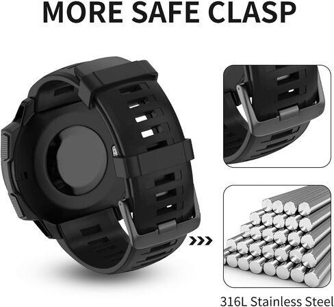 BaayCerrie لاستبدال أحزمة ساعة Garmin Instinct، حزام سيليكون ناعم متوافق مع Garmin Instinct 2/ Solar/Tactical in Kuwait