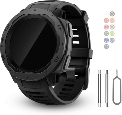 BaayCerrie لاستبدال أحزمة ساعة Garmin Instinct، حزام سيليكون ناعم متوافق مع Garmin Instinct 2/ Solar/Tactical in Kuwait