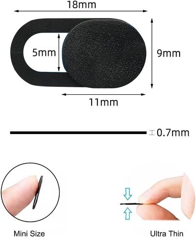 AllureEyes Webcam Cover Slide 8 Pack, Camera Privacy Protector Fit for Computer Desktop PC Laptop Tablet Smart Phone, Ultra Thin Web Cam Camera Privacy Covers Protection Sticker in Kuwait