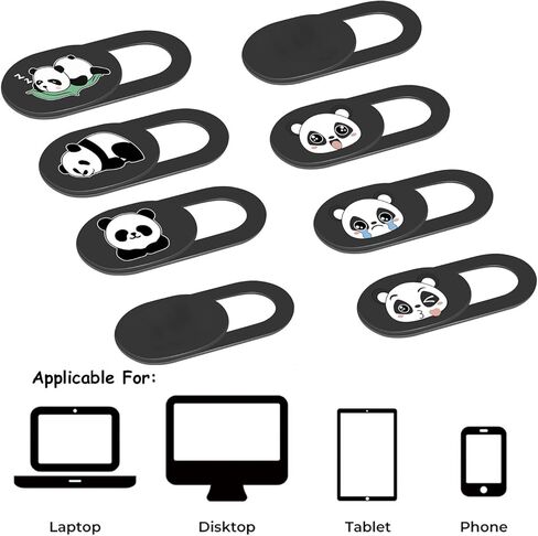 AllureEyes Webcam Cover Slide 8 Pack, Camera Privacy Protector Fit for Computer Desktop PC Laptop Tablet Smart Phone, Ultra Thin Web Cam Camera Privacy Covers Protection Sticker in Kuwait
