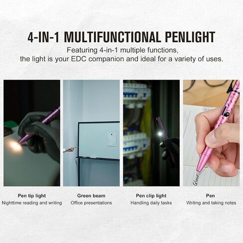 ضوء قلم OLIGHT O'Pen Glow EDC، 120 لومن مع شعاع أخضر، مصباح يدوي LED قابل لإعادة الشحن للاستخدام في الهواء الطلق، والكتابة، والمغامرة، وهدية عمل احترافية (أسود) in Kuwait