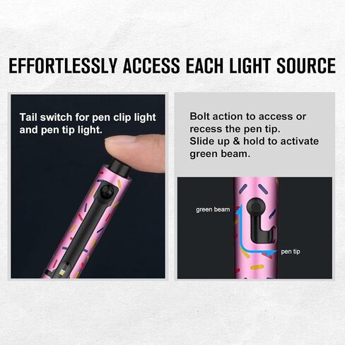 ضوء قلم OLIGHT O'Pen Glow EDC، 120 لومن مع شعاع أخضر، مصباح يدوي LED قابل لإعادة الشحن للاستخدام في الهواء الطلق، والكتابة، والمغامرة، وهدية عمل احترافية (أسود) in Kuwait