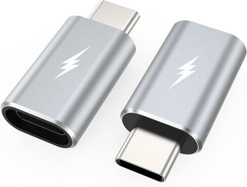 WishDirect Lightning to USB C Adapter, 2 Pack Lightning Female to Type C Male Adapter for iPhone 15 Series/iPad/Samsung/Google and More Type C Devices, Support Fast Charging and Data Sync, Not OTG in Kuwait