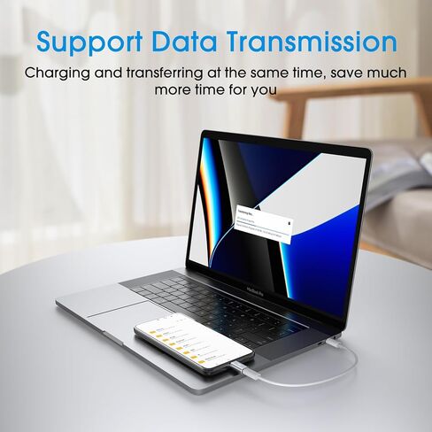 WishDirect Lightning to USB C Adapter, 2 Pack Lightning Female to Type C Male Adapter for iPhone 15 Series/iPad/Samsung/Google and More Type C Devices, Support Fast Charging and Data Sync, Not OTG in Kuwait