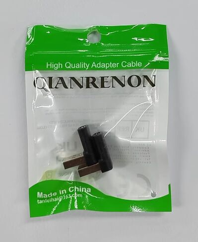 QIANRENON USB 3.1 إلى USB C U-Shape Angle محول 10 جيجابت في الثانية USB A ذكر إلى USB C أنثى موصل زاوية 180 درجة، لشحن 3A OTG لنقل البيانات، للكمبيوتر اللوحي، قطعتان (أنثى لأعلى) in Kuwait