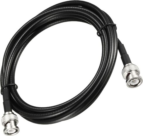 Rebower RG58 Coaxial Cables BNC Male to BNC Male, [for Video Signal Transmission] - 3Feet / 50 Ohm/Black / 2Pcs in Saudi Arabia