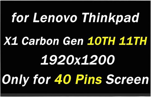 PEHDPVS 14" Screen Replacement for Lenovo Thinkpad X1 Carbon Gen 9 20XX LP140WU1-SPB1 MNE007ZA1-1 1920×1200 30 Pins LCD LED Display Digitizer Panel(Only for 30 Pins Screen) in Saudi Arabia