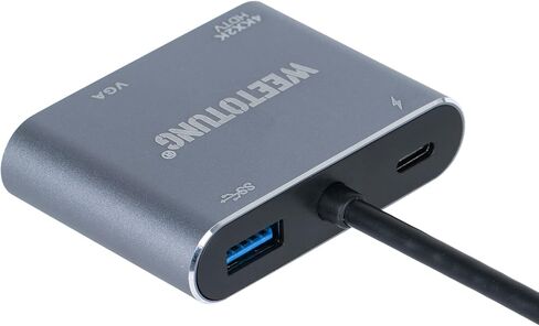 موزع USB نوع سي 4 في 1 الى بي دي، 4 كيه اتش دي ام اي، في جي ايه، محول يو اس بي 3.0، يدعم عرض الشاشة وقراءة ملفات الوسائط المتعددة USB للمكتب in Kuwait