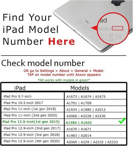 بطارية تيمور A1577 لجهاز iPad Pro 12.9 بوصة الجيل الأول A1584 A1652 in Kuwait