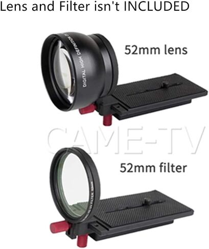 محول Came-TV مع خيط حلقي 52 مم للمرشحات والعدسات لسوني ZV-1 ZV-1F RX100M7 أو Canon G7X Mark III Series لـ Padcaster Parrot Teleprompter Desview T3 T2 in Kuwait
