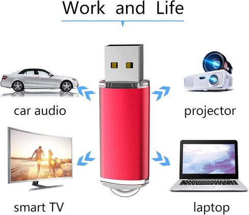 RAOYI 10 Pack 1GB 1G USB Flash Drive USB 2.0 Memory Stick Bulk Thumb Drive Pen Drive Blue in Kuwait