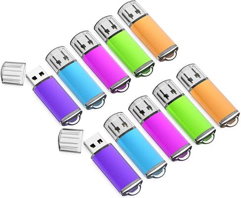 محرك أقراص فلاش K&ZZ 5 عبوات سعة 64 جيجابايت 64 جيجابايت محركات أقراص فلاش USB USB 2.0 محرك إبهام Gig Zip Drive Stick 64G فلاش ذاكرة فلاش محركات أقراص القفز للكمبيوتر المحمول، متعدد الألوان in Kuwait