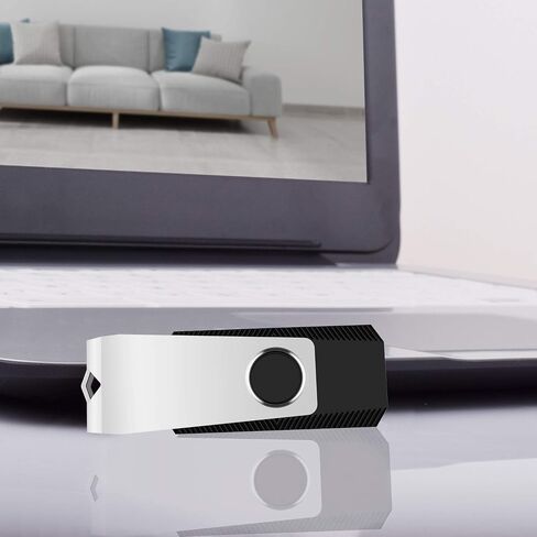 KEXIN 10 Pack USB Flash Drive - 64GB Thumb Drive with Swivel, Black (64GB, 10 Pack) in Kuwait