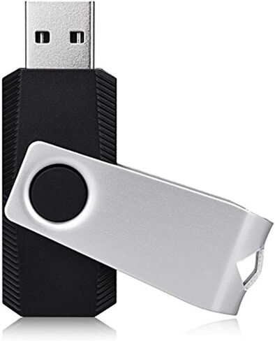 KEXIN 10 Pack USB Flash Drive - 64GB Thumb Drive with Swivel, Black (64GB, 10 Pack) in Kuwait