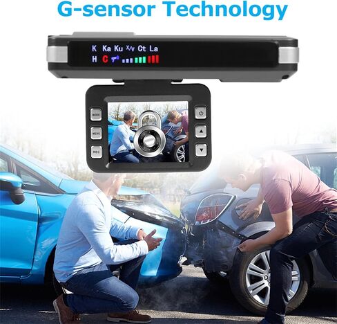 كاميرا داش 2.0 بوصة، 2 في 1 كاميرا DVR للسيارة، كاميرا لوحة القيادة، كاشف رادار صوتي، 1080 بيكسل، رؤية ليلية، مستشعر G، 16 جيجابايت in Saudi Arabia