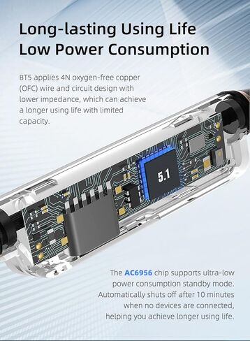 كابل سماعة بلوتوث KINBOOFI KBEAR BT5، كابل بديل بلوتوث مطور في شاشة الأذن، كابل سماعة رأس لاسلكي 2 دبوس لـ KZ ZST AS10 ZSR Truthear Hexa HOLA Zero (2PIN، أسود)... in Kuwait