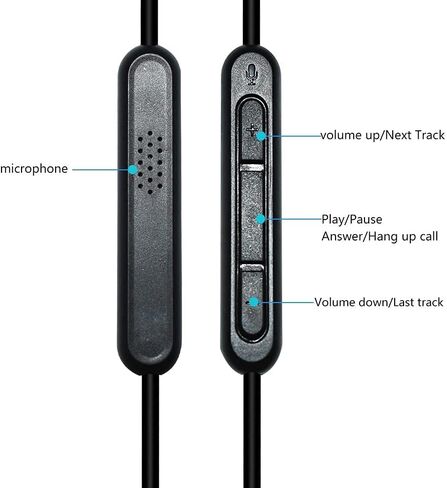 Replacement Audio Cable Extension Cord with Inline Mic Remote Control Compatible with Bose SoundTrue Soundlink Bose Quietcomfort 25 QC25 QC35 QC45 On-Ear 2 OE2 OE2i Headphones in Kuwait