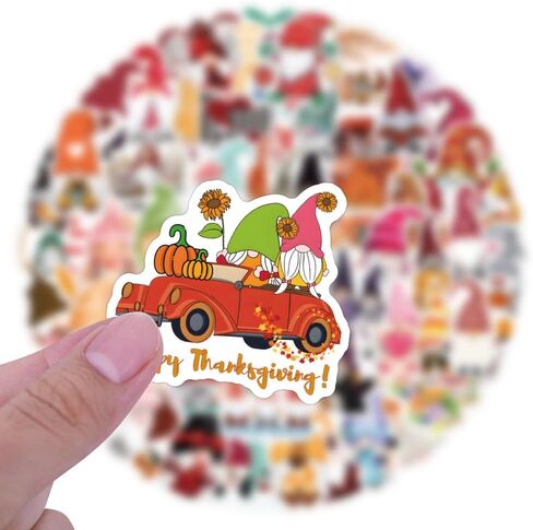 120PCS Gnome Stickers Christmas Stickers Funny Stickers Scrapbook Stickers Vinyl Waterproof Stickers for Laptop,Bumper,Skateboard,Water Bottles,Computer,Phone, for Kids,Teens,Adult in Kuwait