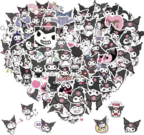 100 ملصق على شكل كلب بودنغ ملصقات كرتونية من الفينيل لزجاجة مياه وملصقات غيتار وملصقات مقاومة للماء للأطفال والمراهقين والبالغين وأمتعة الكمبيوتر المحمول... in Kuwait