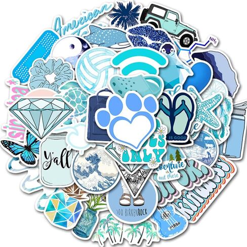 Space Stickers for Water Bottles, Cute Aesthetic Stickers Waterproof Vinyl Trendy Decals Colorful Laptop Computer Phone Stickers for Teens Kids Girls(50Pcs,Space) in Saudi Arabia
