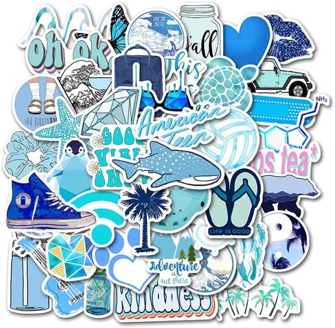 Space Stickers for Water Bottles, Cute Aesthetic Stickers Waterproof Vinyl Trendy Decals Colorful Laptop Computer Phone Stickers for Teens Kids Girls(50Pcs,Space) in Saudi Arabia
