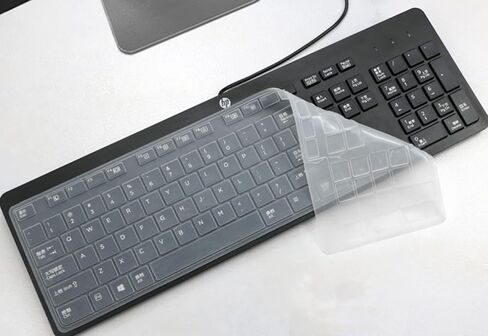 Keyboard Cover Skin for HP USB Slim Business Keyboard KU-1469 SK-2120 803181-001 KPAR211 T4E63AT, HP EliteOne 800 G4 All-in-One Keyboard Protector Accessories, Clear in Kuwait