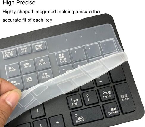 Keyboard Cover Skin for HP USB Slim Business Keyboard KU-1469 SK-2120 803181-001 KPAR211 T4E63AT, HP EliteOne 800 G4 All-in-One Keyboard Protector Accessories, Clear in Kuwait