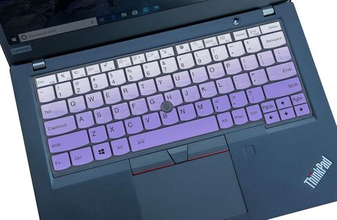 Keyboard Cover for Lenovo Thinkpad X13 & L13 Gen 3 2 1 & L13 Gen 4, Thinkpad X13 Yoga & L13 Yoga Gen 3 2 1 & L13 Yoga Gen 4, ThinkPad X390 X395 Laptop, Thinkpad L13 Gen 4 Keyboard Skin - Gradual Mint in Kuwait